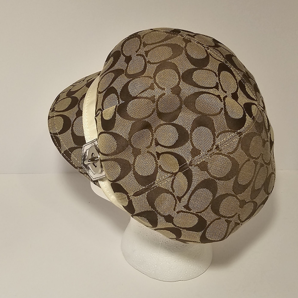 Coach Tan Baker Boy Monogram “C” Hat Women’s - Picture 7 of 12